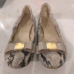 Snake Print Ballet Flats